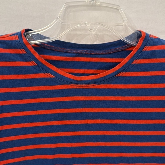 Kule Classic Breton Striped T Shirt red and blue made in Portugal 100 cotton - Picture 5 of 8